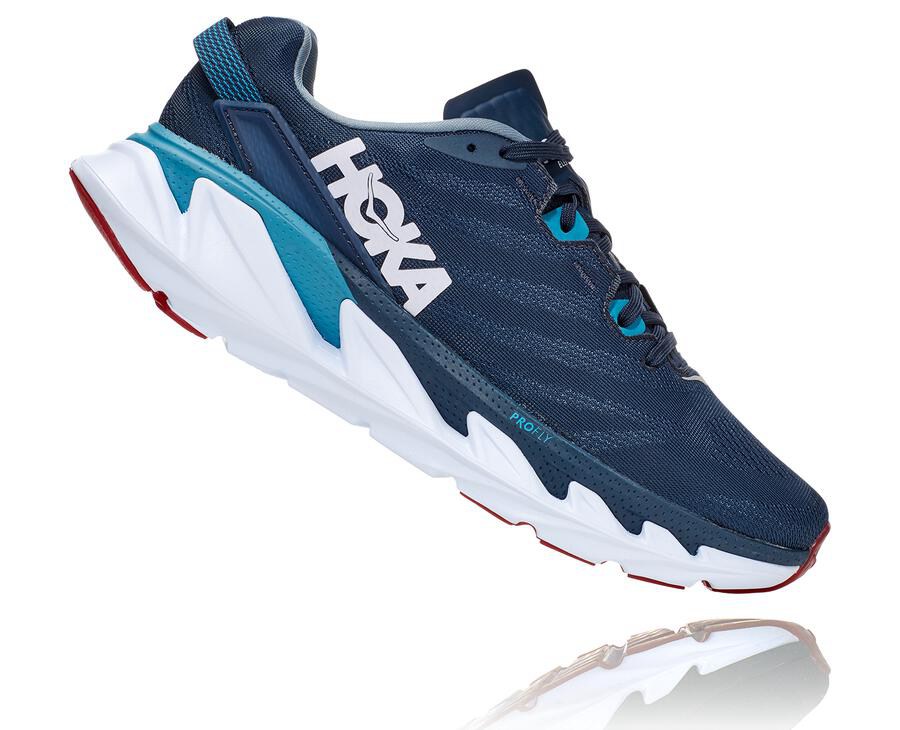 Hoka One One Hardloopschoenen Heren - Elevon 2 - Donkerblauw/Wit - XW9536182